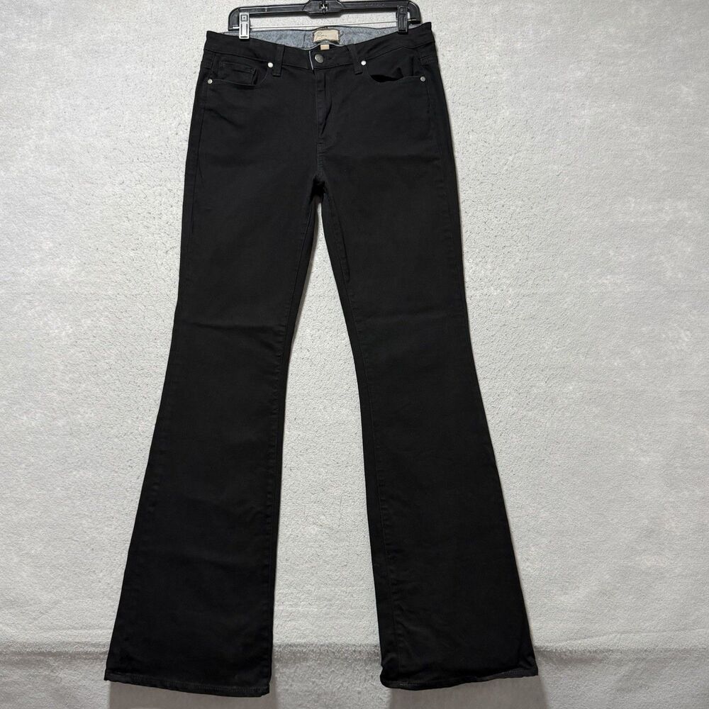 Vintage Paige RG Boot Jeans Women’s Size 31 Black Bootcut Stretch Denim Made USA